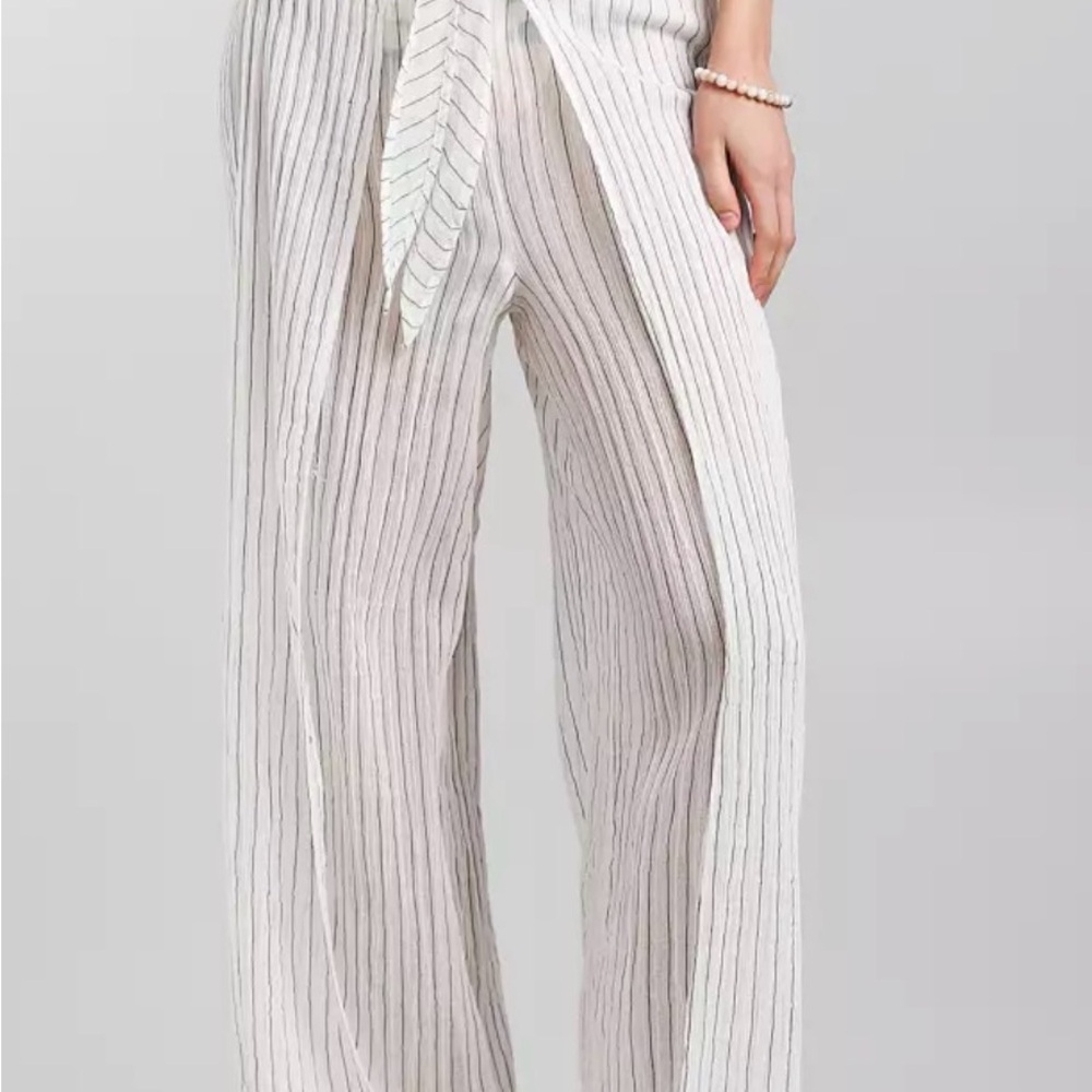 Billabong Golden Dawn Wide Leg Beach Pant in White